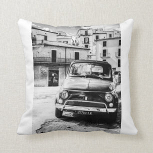 Fiat 500 en Italie, coussin classique de voiture,