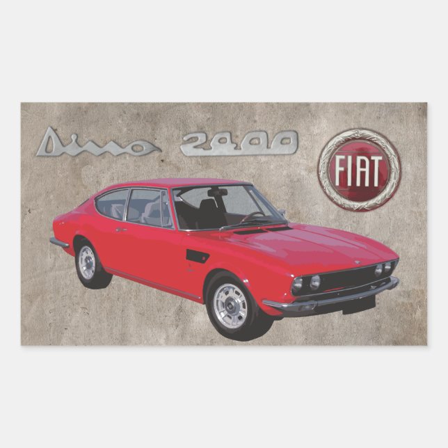 FIAT DINO 2400 STICKER (Devant)