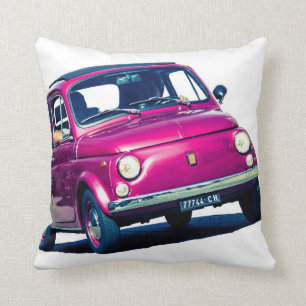 Fiat pourpre 500 en Italie, coussin classique de