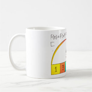 Fibonacci Spiral Math Mug