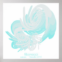 Fibonacci Vagues énorme Poster
