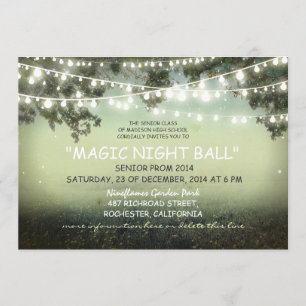 ficelle des invitations rustiques de bal de promo