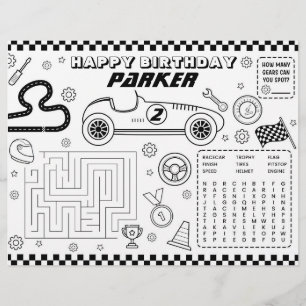 Fiche d'activité de coloriage de la fête d'anniver
