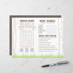Fiche d'activité du Set de table du Baby shower Fo