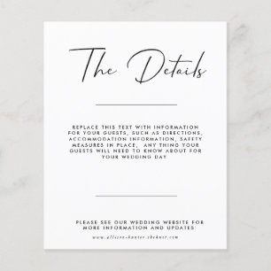 Fiche de boîtier Détails du Mariage budgétaire