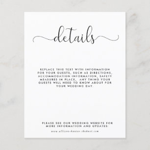 Fiche de boîtier Détails du Mariage budgétaire
