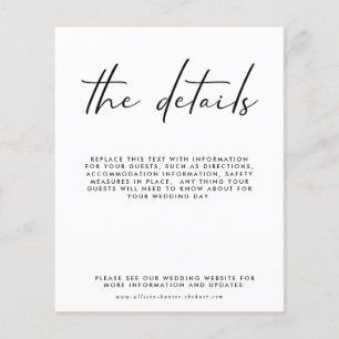 Fiche de boîtier Détails du Mariage budgétaire