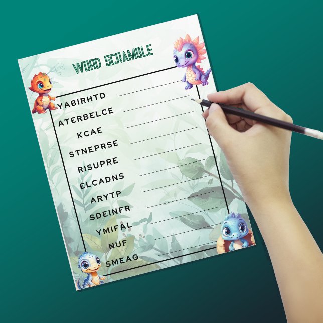 Fiche de jeu du jeu Dino Roar Word (Créateur téléchargé)