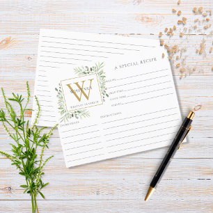 Fiche de recette de la verdure aquarelle au monogr