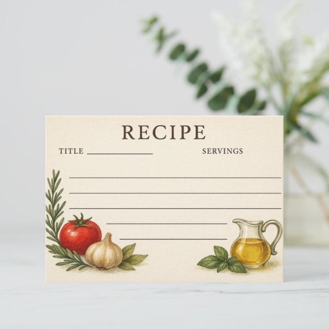 Fiche de recette Immergée en Italie (Debout devant)