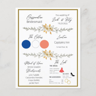 Fiche d'information de Bridesmaid
