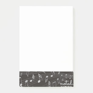 Fiche musicale "Noted" Music Post-it Notes