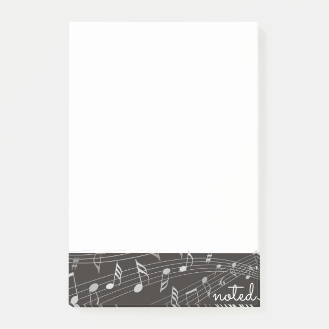 Fiche musicale "Noted" Music Post-it Notes (Devant)