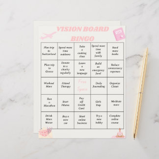 Fiche Objectifs du programme Vision Board