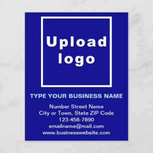 Fiche papier bleu de marque commerciale