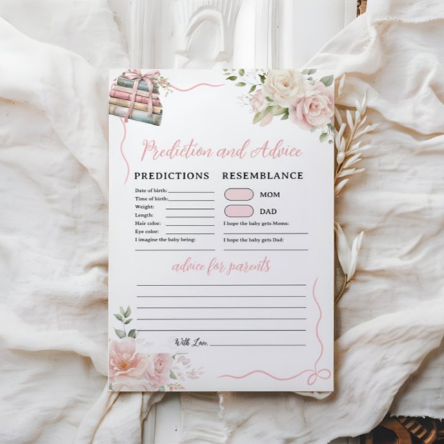 Fiche papier de la carte de jeu Prédictions et con (Créateur téléchargé)