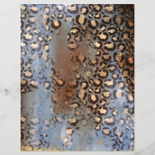 Fiche papier pour album Safari Grunge Abstrait