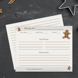 Fiche recette  Bonhomme en pain d'épice de Noël 