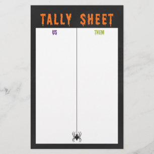 Fiche technique de la fête d'Halloween Bunco