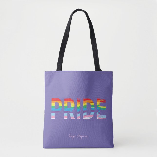 FIDE LGBTQIA Rainbow Flag, Fierté Sac fourre-tout  (Devant)