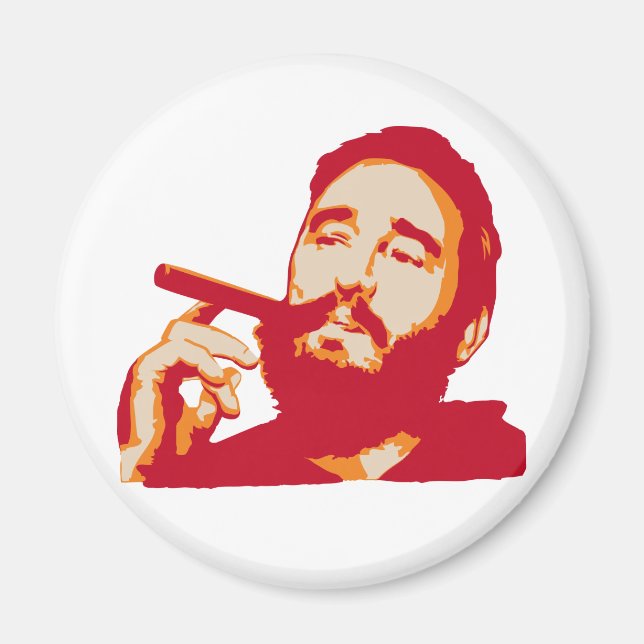 Fidel Castro avec aimant Portrait Cigar (Devant)