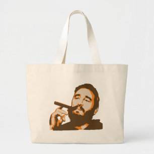 Fidel Castro avec le sac fourre-tout à portrait d