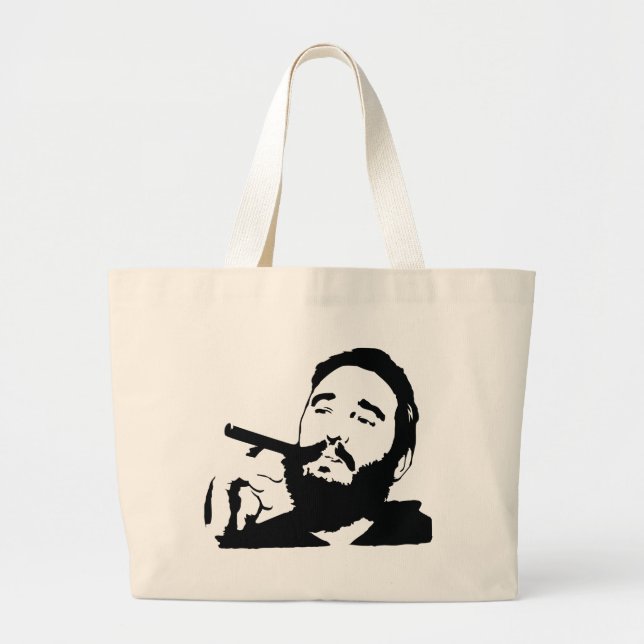 Fidel Castro avec le sac fourre-tout à portrait de (Devant)