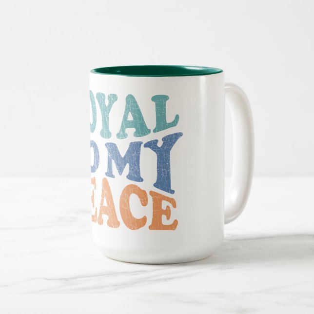 Fidèle à mes mugs & tasses de paix (Devant droit)