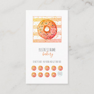 Fidélité Boulangerie Baker Donut Pâtisserie Chef Carte de f