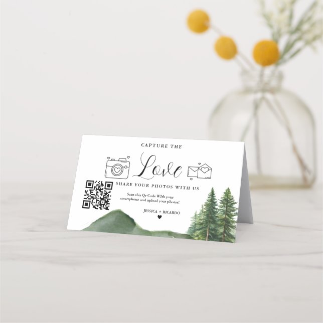 Fidélité Capturez la carte de code QR Love Mariage, Carte p (Devant)