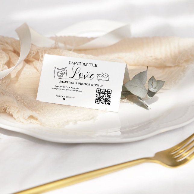 Fidélité Capturez la carte de code QR Love Mariage, Carte p (Créateur téléchargé)