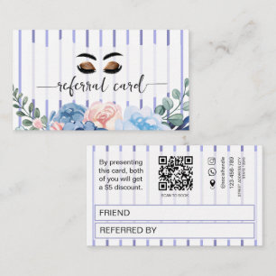 Fidélité Carte de parrainage pour technique de sourcils et
