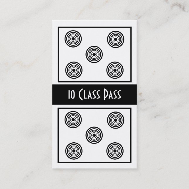 Fidélité Carte de passage de classe du carte de visite 10 (Dos)