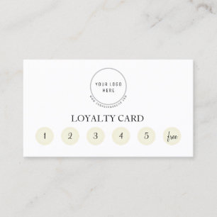 Fidélité Carte de perforation de logo personnalisée profes