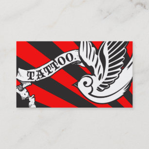 Fidélité carte de poinçonnage de tatouage de moineau