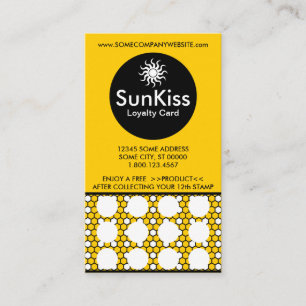 Fidélité carte de points SUN KISS hexa