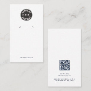 Fidélité Carte de présentation de boucles d'oreilles avec l