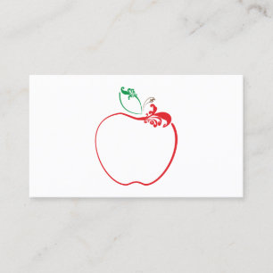 Fidélité carte de punch aux pommes