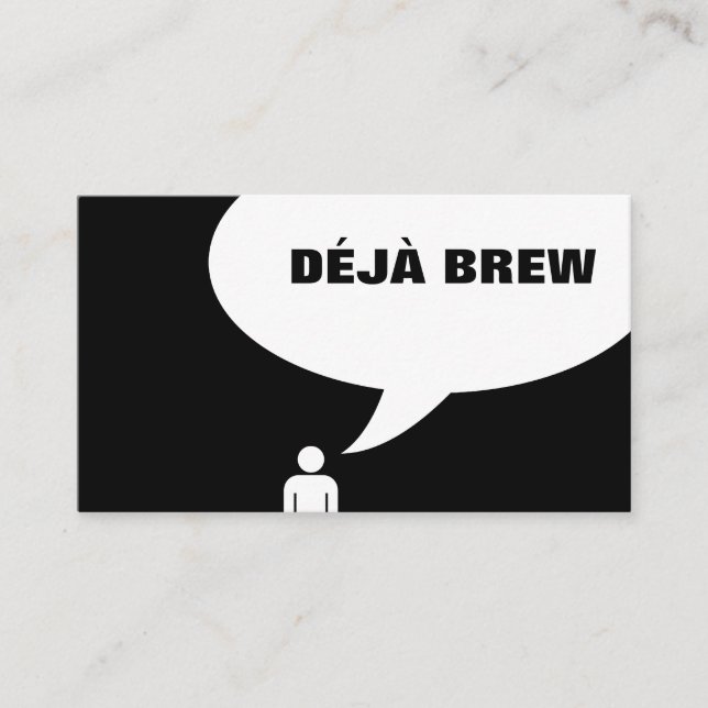 Fidélité carte de punch café deja brew (Devant)