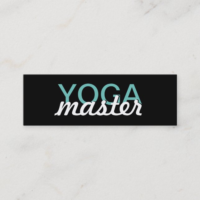 Fidélité carte de punch maître yoga (Devant)