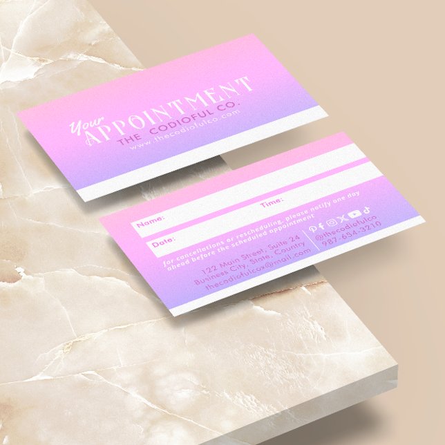 Fidélité Carte de rendez-vous dégradant (Créateur téléchargé)