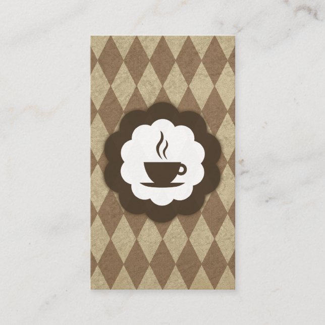 Fidélité carte de timbre de diamants du café (Devant)