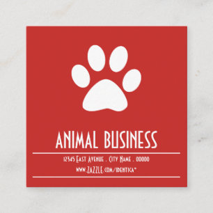 Fidélité carte de timbre de patte d'animal familier