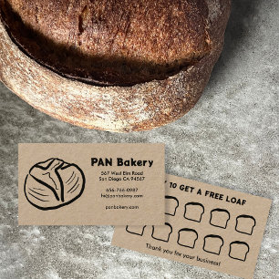 Fidélité Carte de visite Boulangerie sur mesure au levain D
