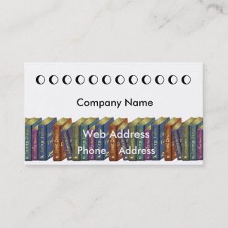 Fidélité Carte de visite de carte perforée de librairie