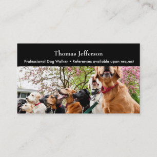 Fidélité Carte de visite de promeneur de chiens