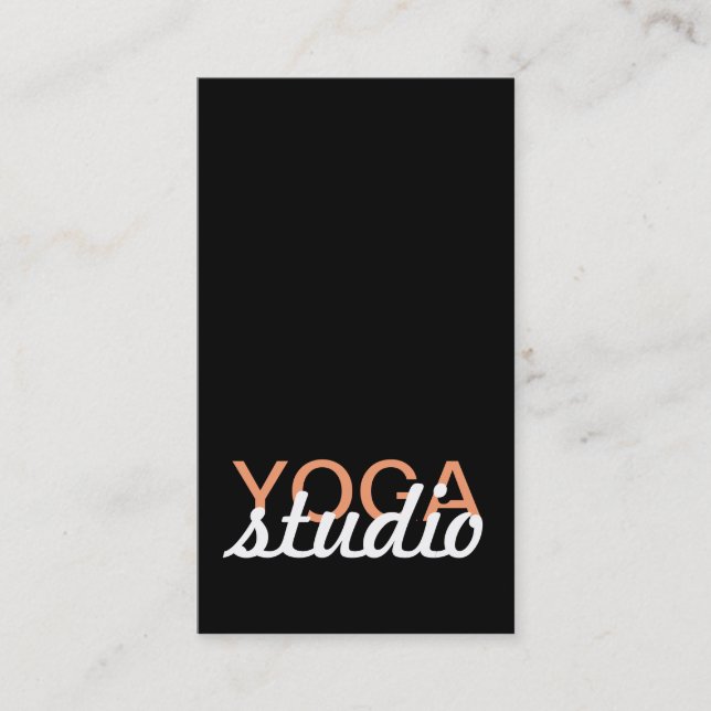 Fidélité carte perforée de studio de yoga (Devant)