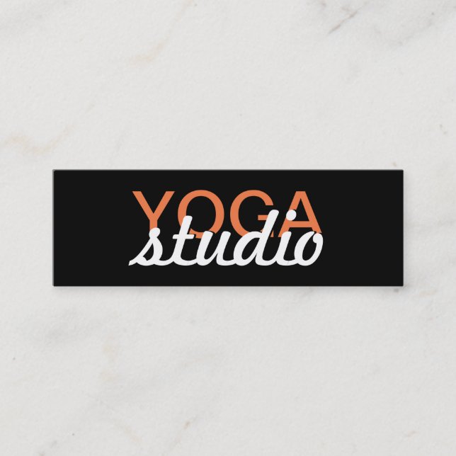 Fidélité carte perforée de studio de yoga (Devant)