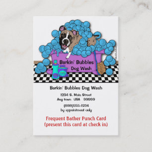 Fidélité Carte perforée fréquente de baigneur pour le