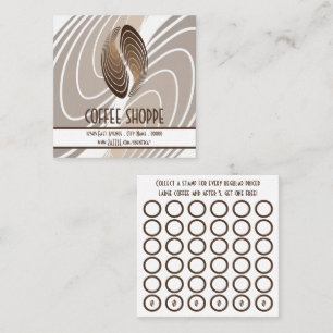 Fidélité carte timbre strate de café